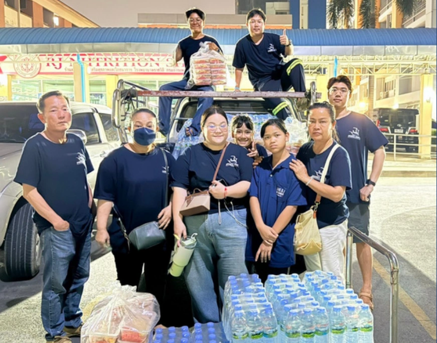 สนับสนุนอาหารและเครื่องดื่ม ให้กับผู้ช่วยเหลือและผู้ประสบภัยแผ่นดินไหว 2568